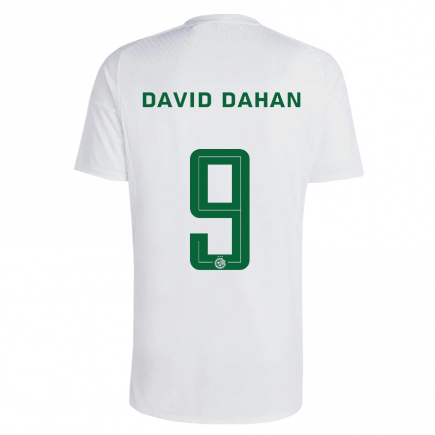 Men Football Omer David Dahan #9 Green Blue Away Jersey 2023/24 T-Shirt