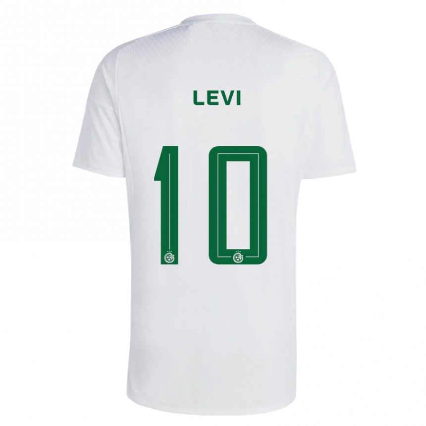 Men Football Yarin Levi #10 Green Blue Away Jersey 2023/24 T-Shirt