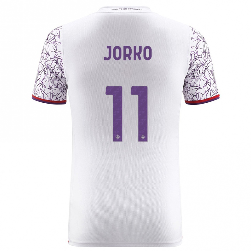 Men Football Jonathan Ikoné #11 White Away Jersey 2023/24 T-Shirt