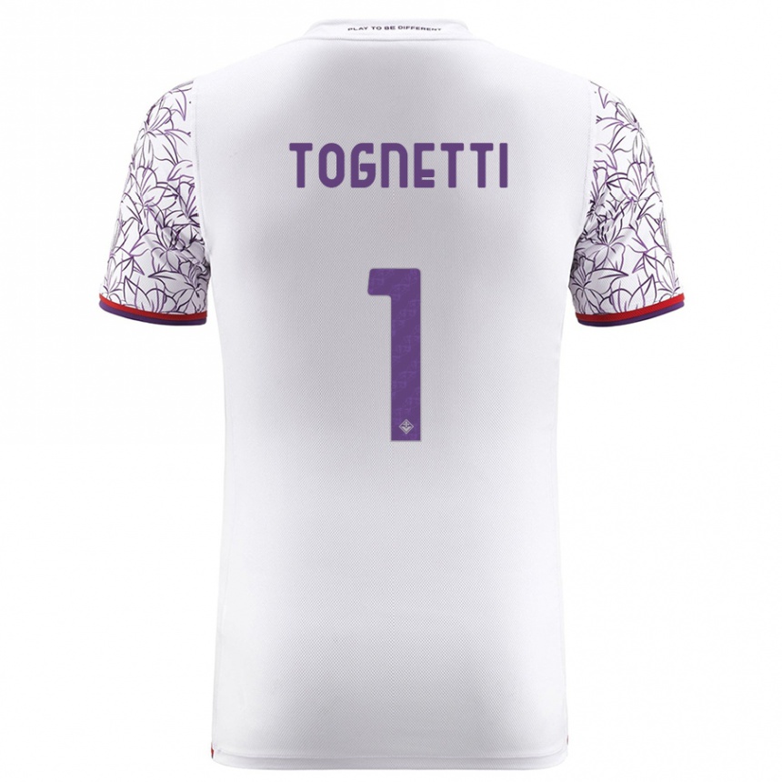 Men Football Laerte Tognetti #1 White Away Jersey 2023/24 T-Shirt