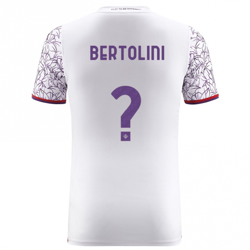 Men Football Gabriele Bertolini #0 White Away Jersey 2023/24 T-Shirt