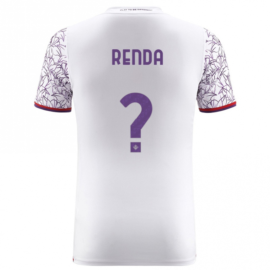 Men Football Thomas Renda #0 White Away Jersey 2023/24 T-Shirt