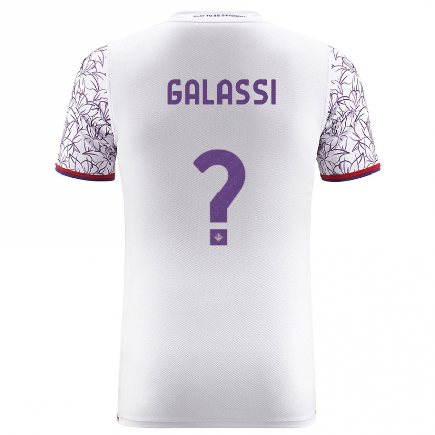 Men Football Andrea Galassi #0 White Away Jersey 2023/24 T-Shirt