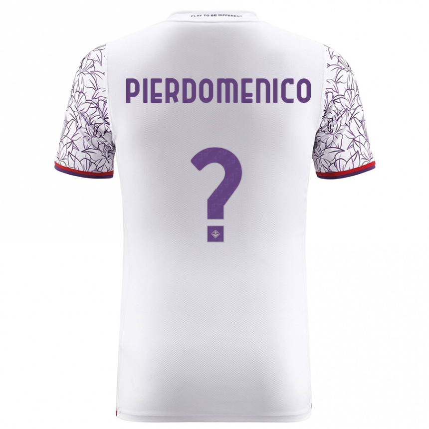 Men Football Jacopo Di Pierdomenico #0 White Away Jersey 2023/24 T-Shirt