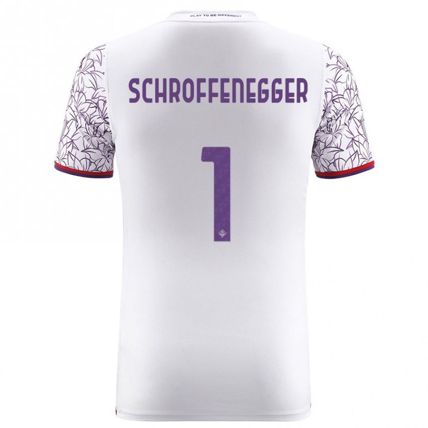 Men Football Katja Schroffenegger #1 White Away Jersey 2023/24 T-Shirt