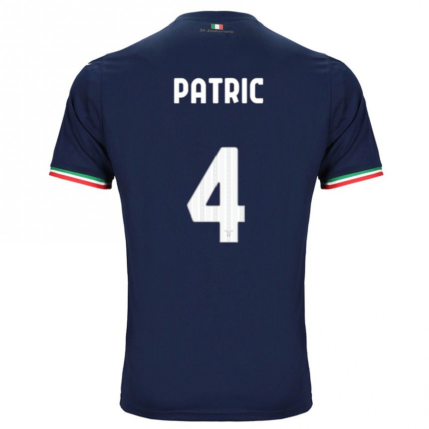 Men Football Patric #4 Navy Away Jersey 2023/24 T-Shirt