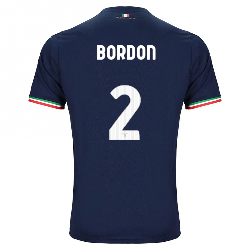 Men Football Filipe Bordon #2 Navy Away Jersey 2023/24 T-Shirt