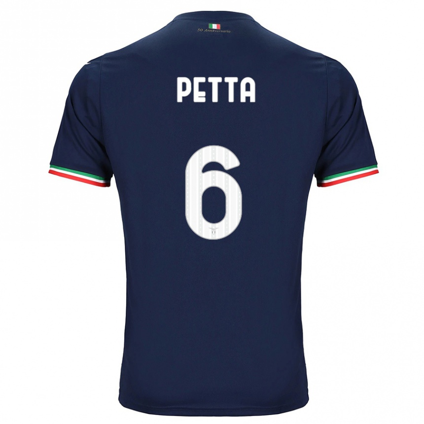 Men Football Andrea Petta #6 Navy Away Jersey 2023/24 T-Shirt