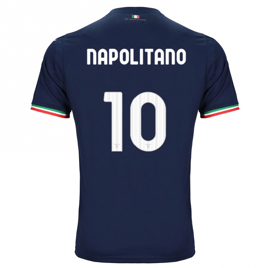 Men Football Luca Napolitano #10 Navy Away Jersey 2023/24 T-Shirt