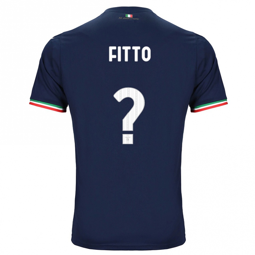 Men Football Gabriele Fitto #0 Navy Away Jersey 2023/24 T-Shirt