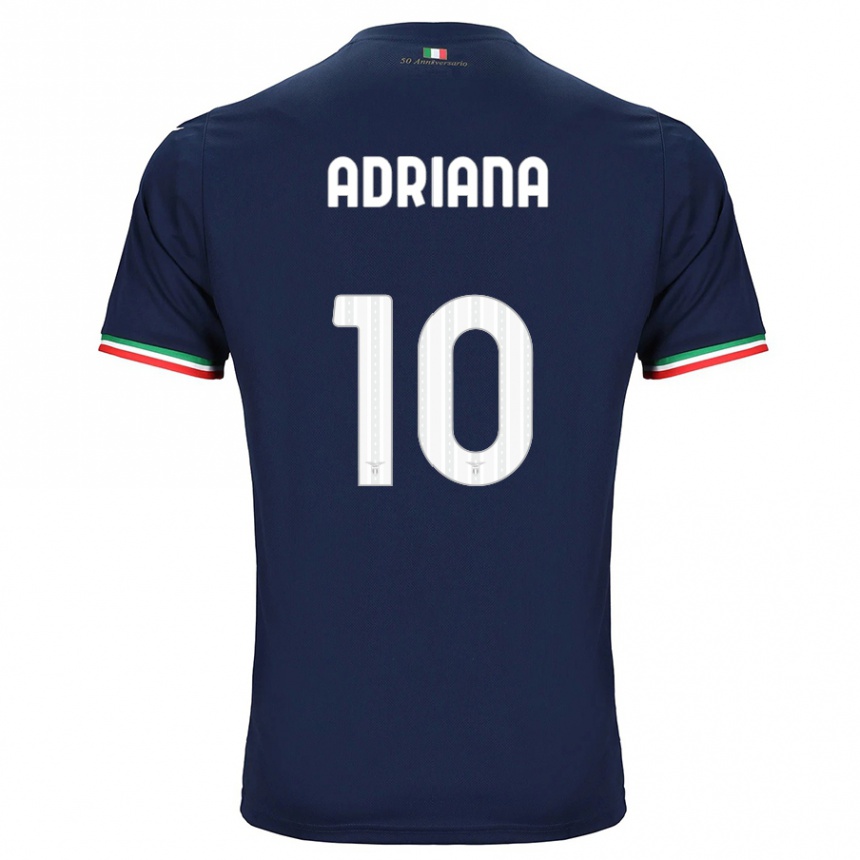 Men Football Adriana Martín Santamaría #10 Navy Away Jersey 2023/24 T-Shirt