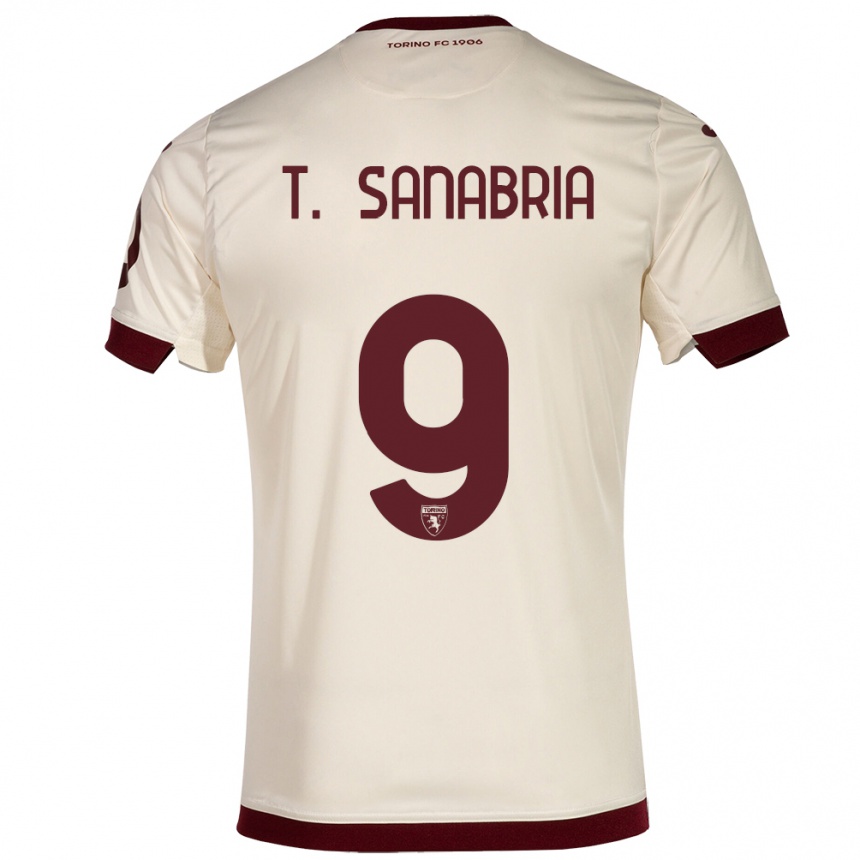 Men Football Antonio Sanabria #9 Champagne Away Jersey 2023/24 T-Shirt