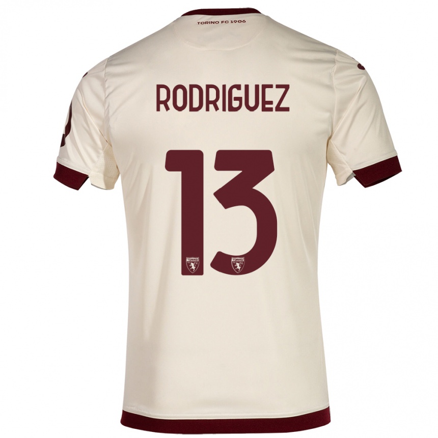 Men Football Ricardo Rodríguez #13 Champagne Away Jersey 2023/24 T-Shirt