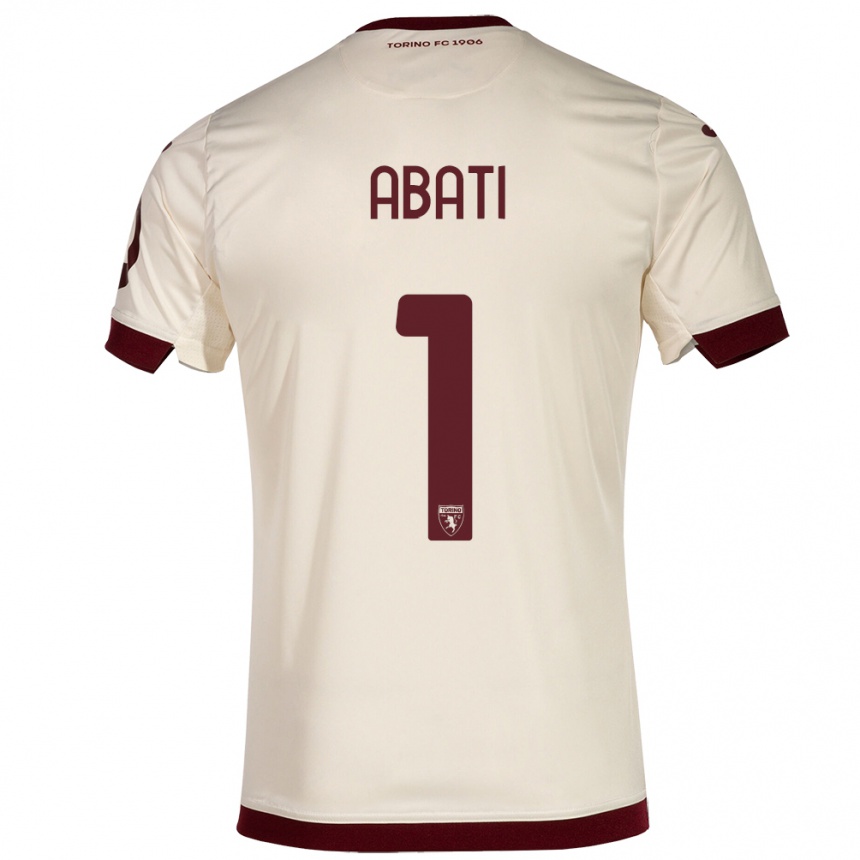 Men Football Lorenzo Abati #1 Champagne Away Jersey 2023/24 T-Shirt