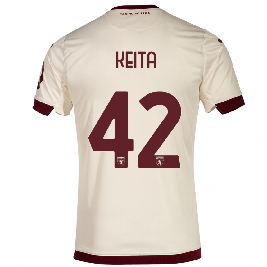 Men Football Karamoko Keita #42 Champagne Away Jersey 2023/24 T-Shirt