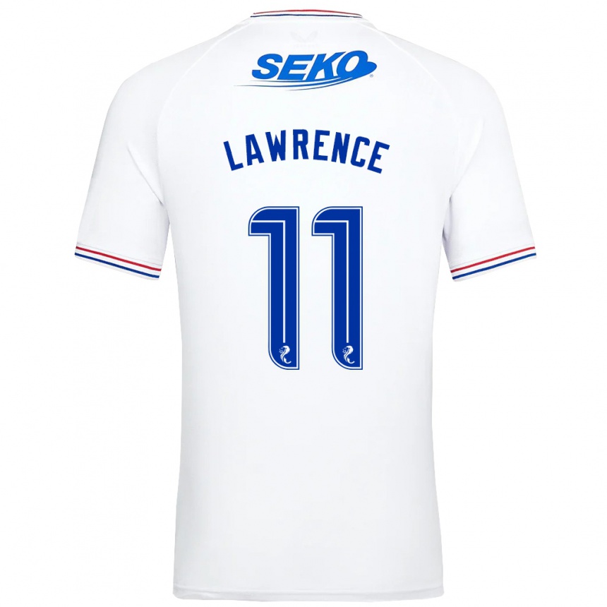 Men Football Tom Lawrence #11 White Away Jersey 2023/24 T-Shirt