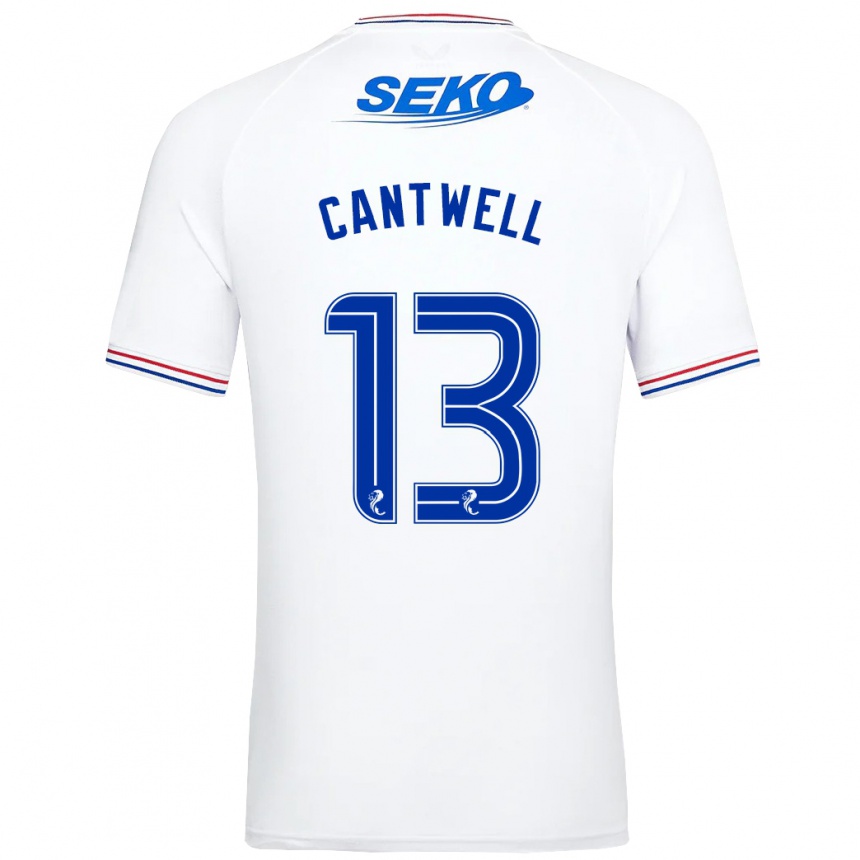 Men Football Todd Cantwell #13 White Away Jersey 2023/24 T-Shirt