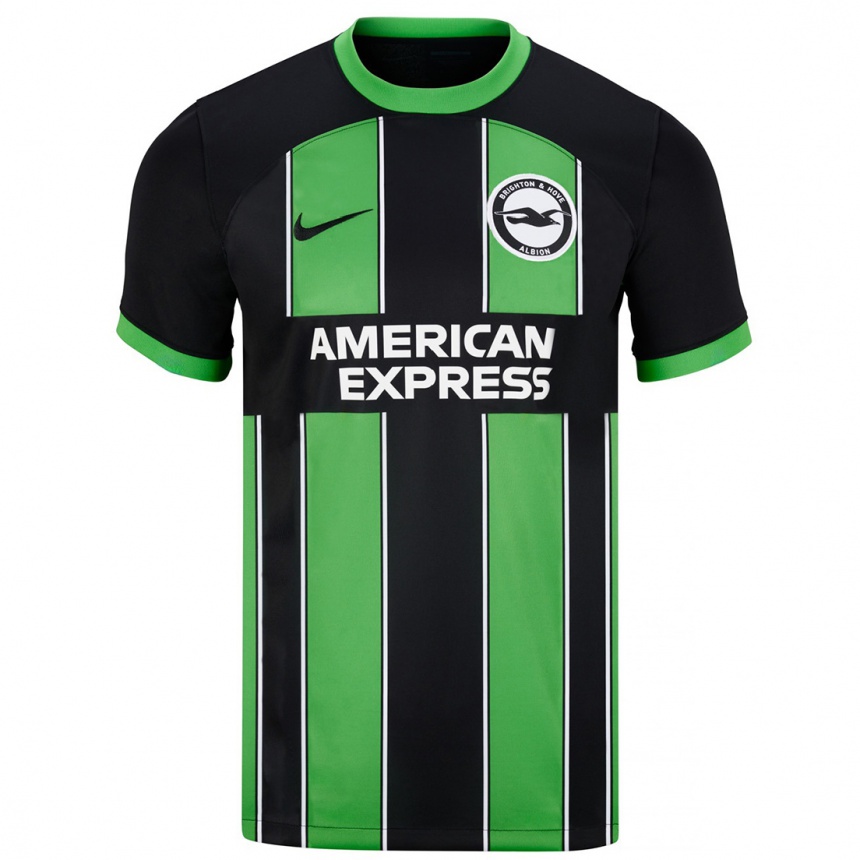 Men Football Your Name #0 Black Green Away Jersey 2023/24 T-Shirt