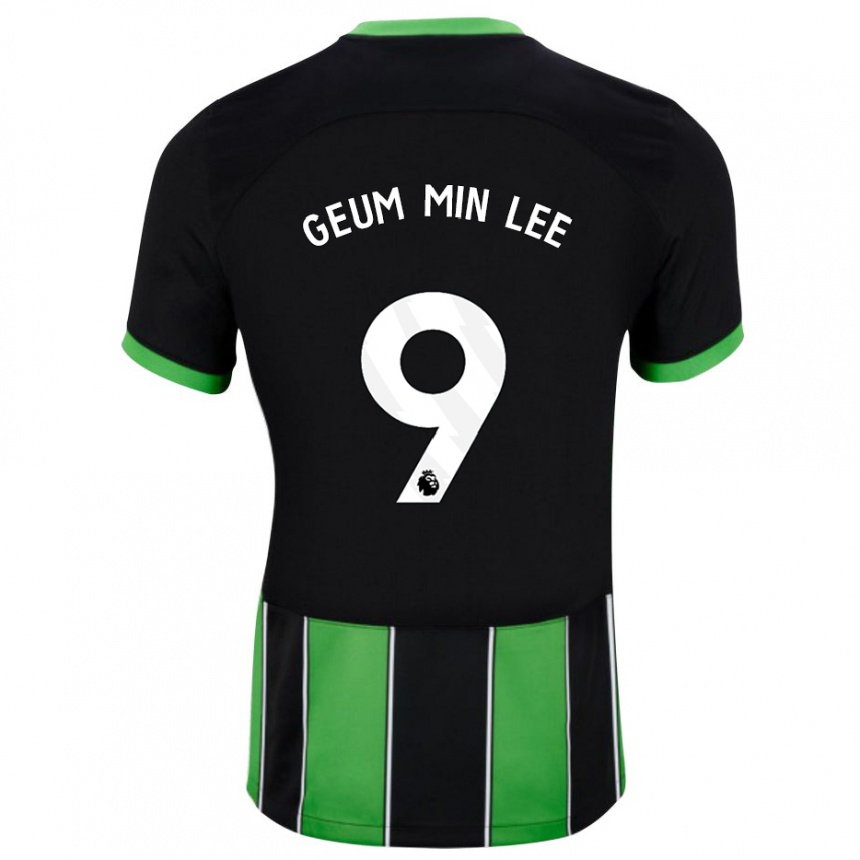 Men Football Lee Geum-Min #9 Black Green Away Jersey 2023/24 T-Shirt