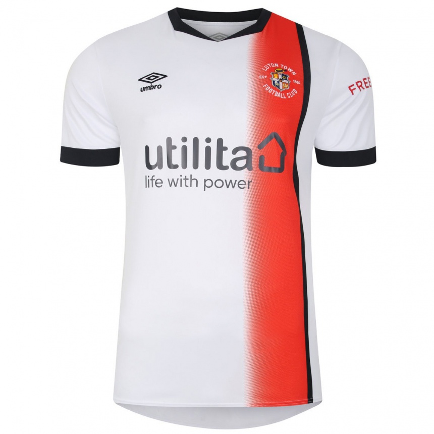 Men Football Your Name #0 White Away Jersey 2023/24 T-Shirt