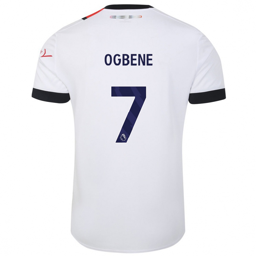 Men Football Chiedozie Ogbene #7 White Away Jersey 2023/24 T-Shirt