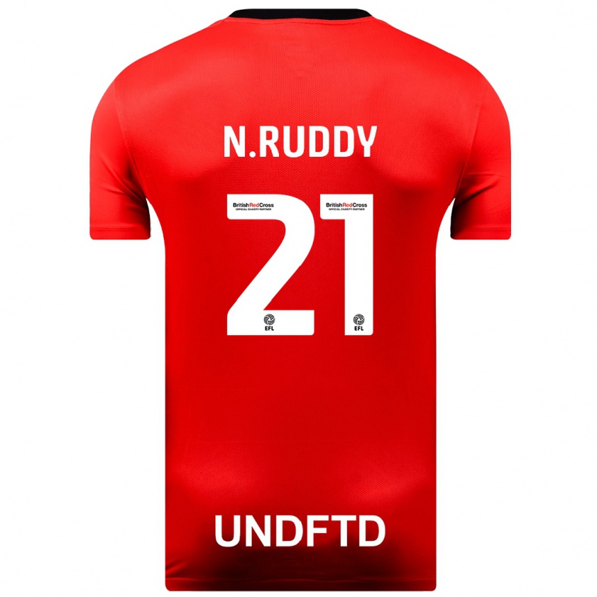 Men Football John Ruddy #21 Red Away Jersey 2023/24 T-Shirt