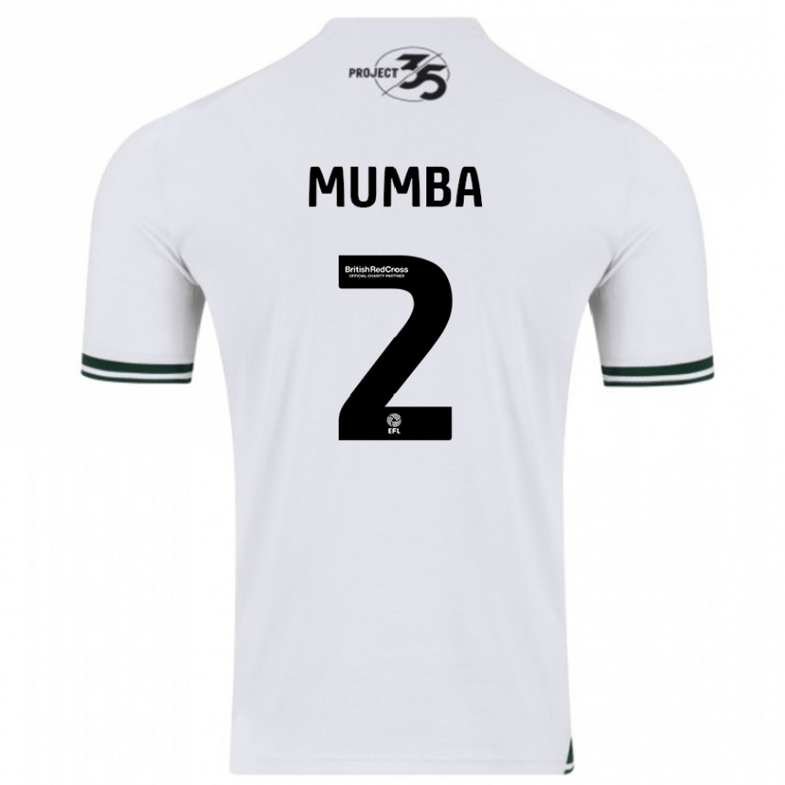 Men Football Bali Mumba #2 White Away Jersey 2023/24 T-Shirt