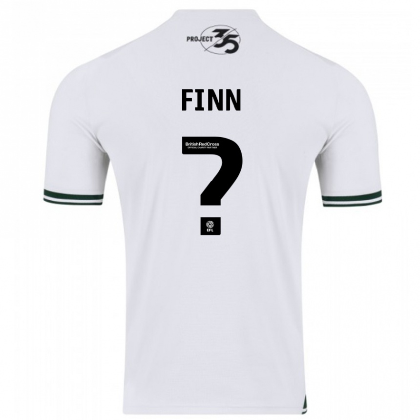 Men Football Tegan Finn #0 White Away Jersey 2023/24 T-Shirt