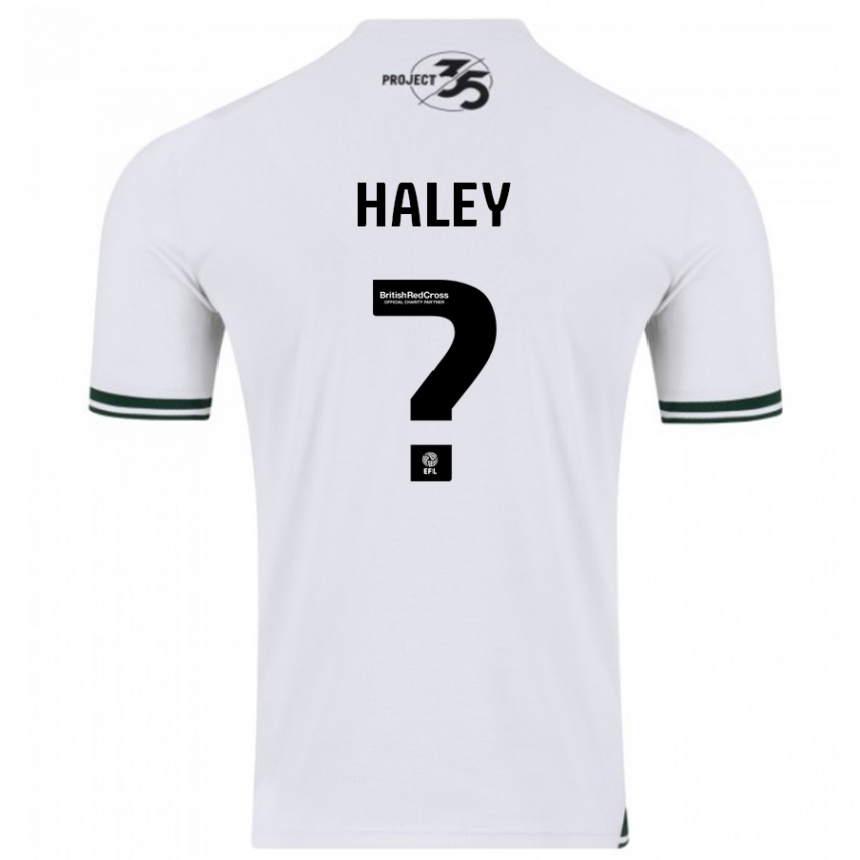 Men Football Toby Haley #0 White Away Jersey 2023/24 T-Shirt
