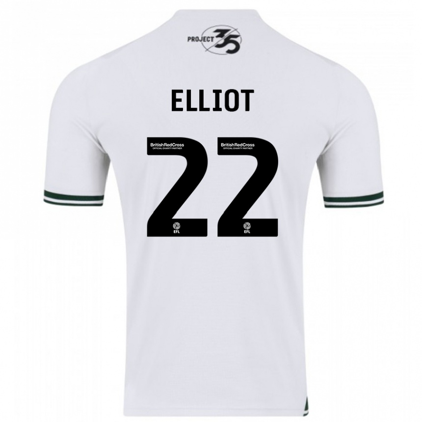 Men Football Emily Elliot #22 White Away Jersey 2023/24 T-Shirt