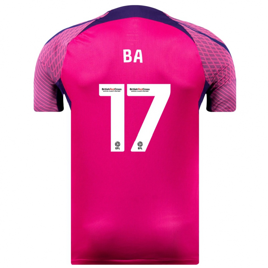 Men Football Abdoullah Ba #17 Purple Away Jersey 2023/24 T-Shirt