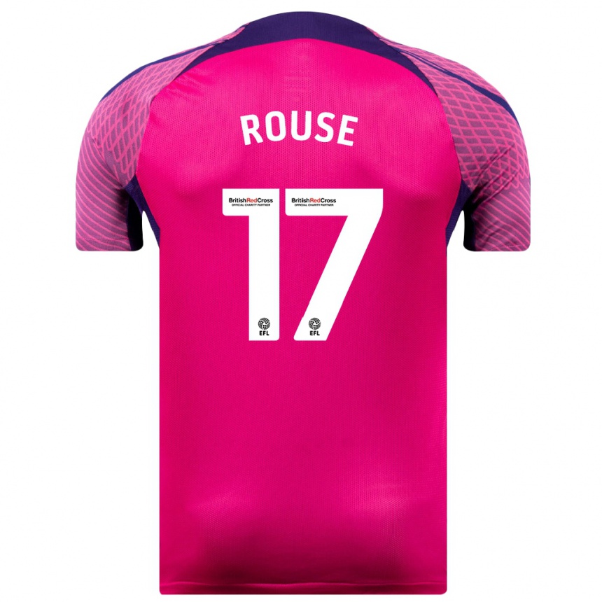 Men Football Mollie Rouse #17 Purple Away Jersey 2023/24 T-Shirt