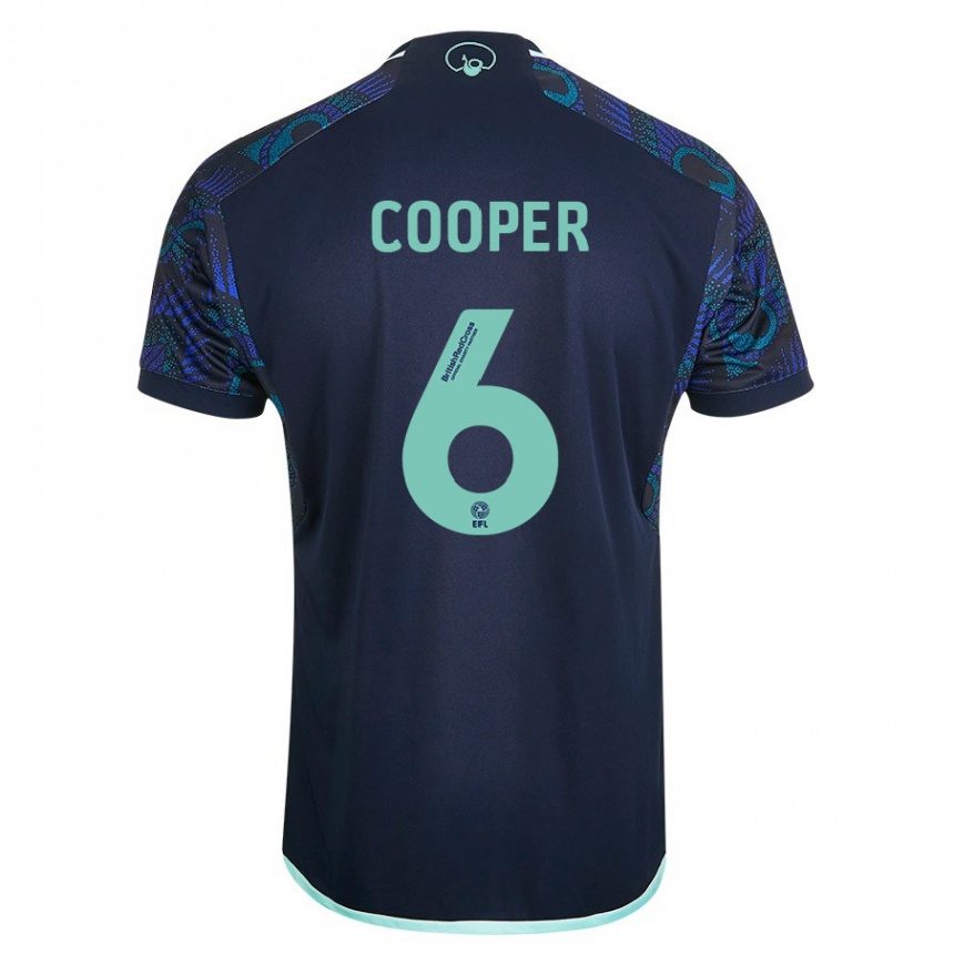 Men Football Liam Cooper #6 Blue Away Jersey 2023/24 T-Shirt