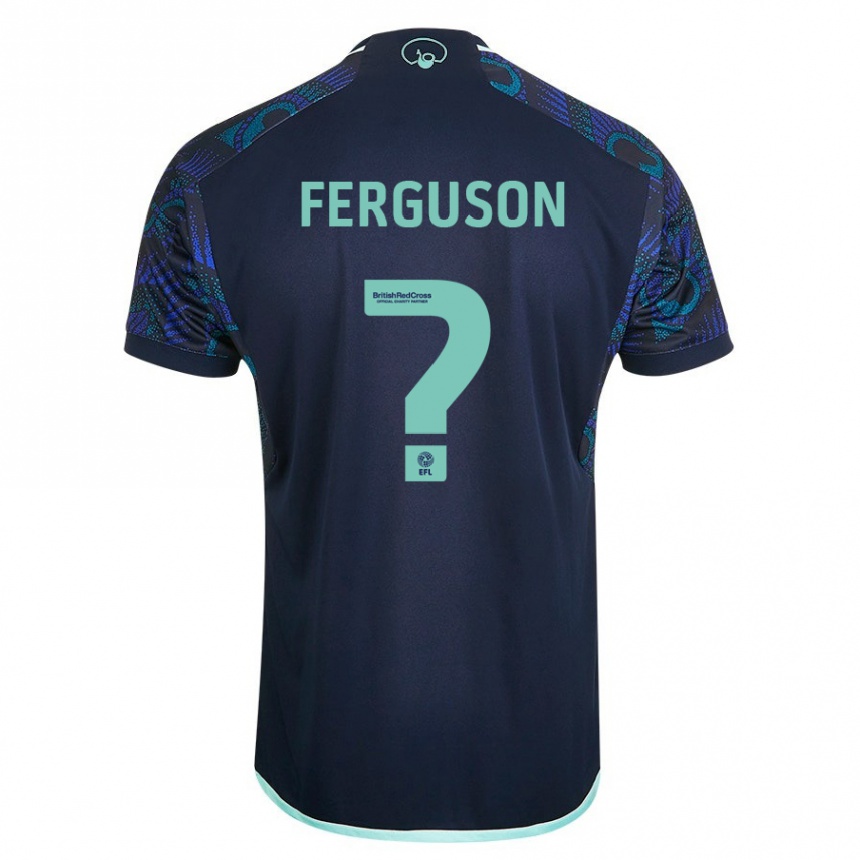 Men Football Connor Ferguson #0 Blue Away Jersey 2023/24 T-Shirt