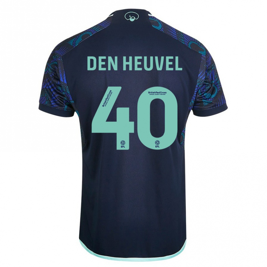 Men Football Dani Van Den Heuvel #40 Blue Away Jersey 2023/24 T-Shirt