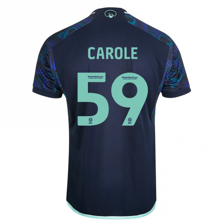 Men Football Keenan Carole #59 Blue Away Jersey 2023/24 T-Shirt