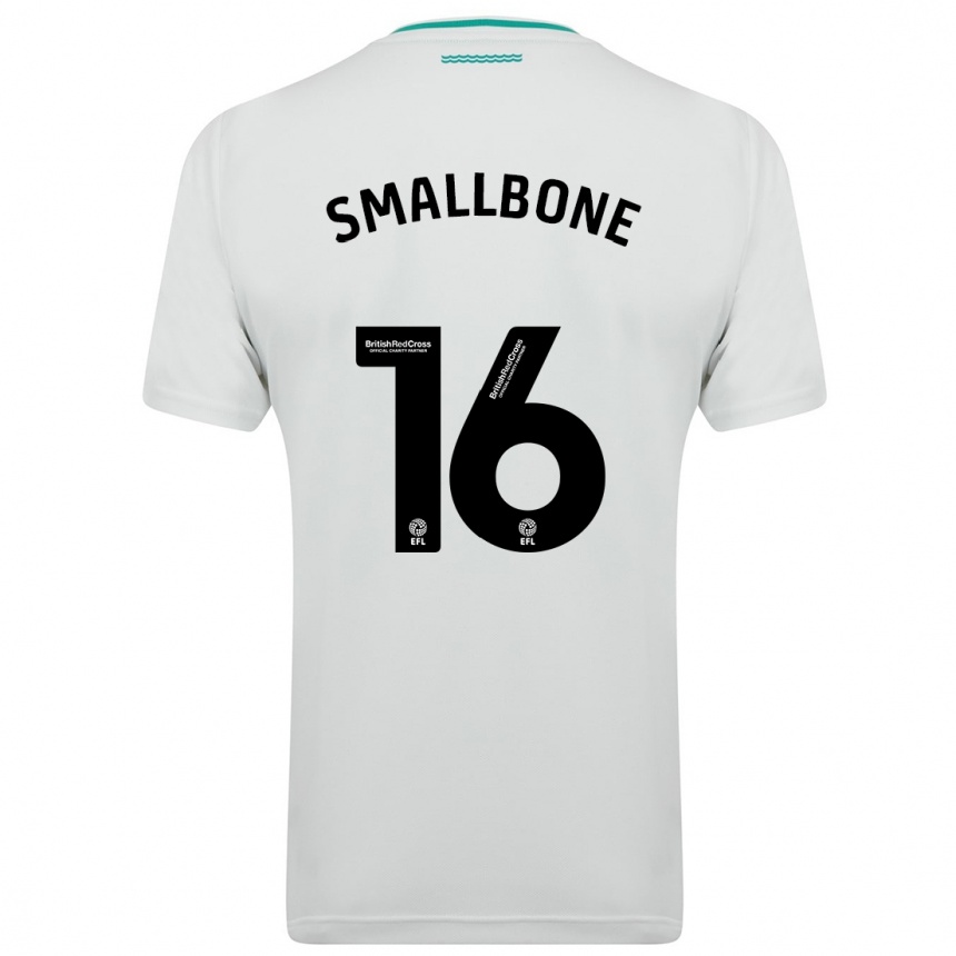 Men Football Will Smallbone #16 White Away Jersey 2023/24 T-Shirt