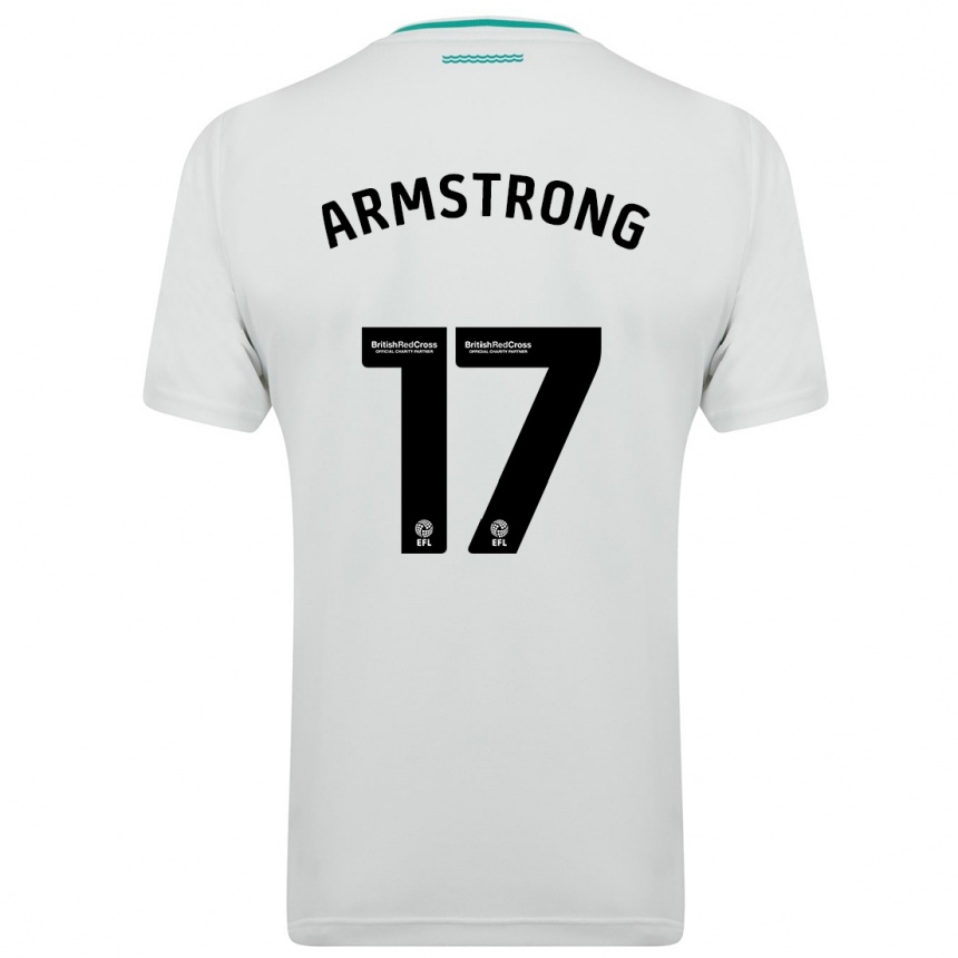 Men Football Stuart Armstrong #17 White Away Jersey 2023/24 T-Shirt