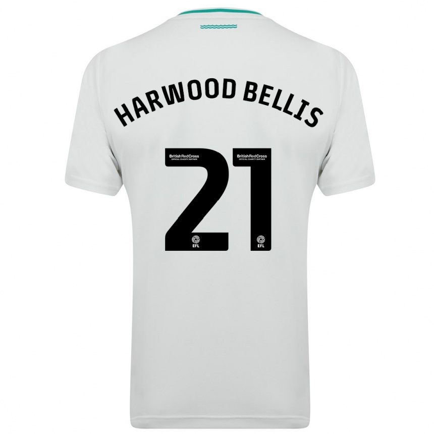 Men Football Taylor Harwood-Bellis #21 White Away Jersey 2023/24 T-Shirt