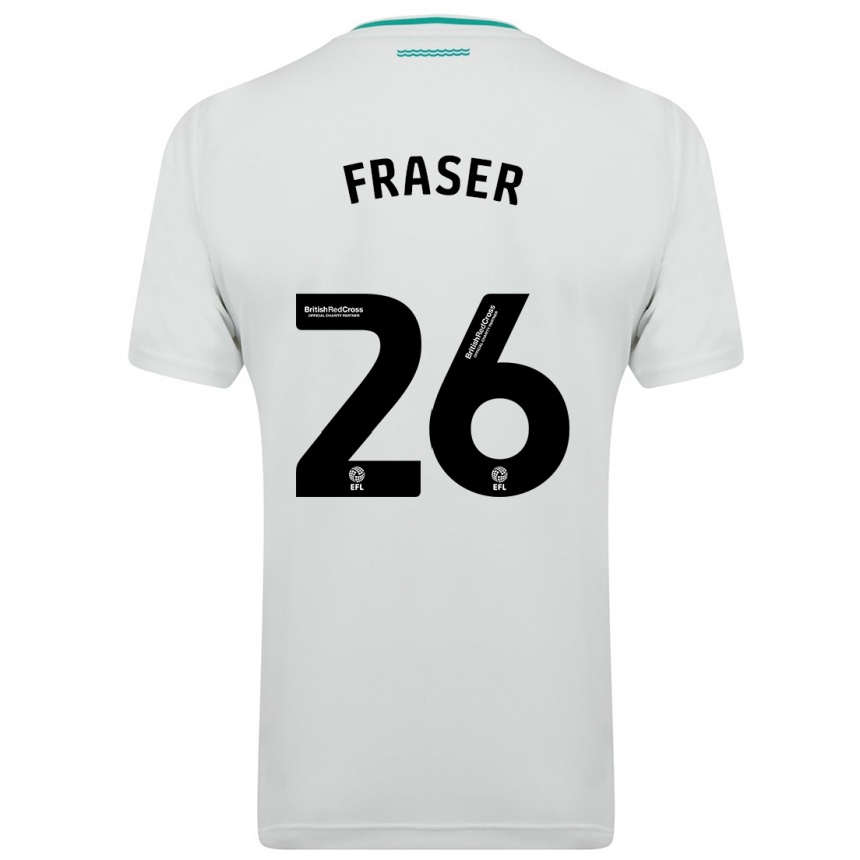 Men Football Ryan Fraser #26 White Away Jersey 2023/24 T-Shirt