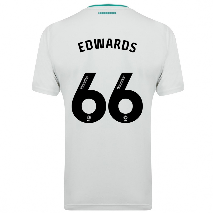 Men Football Diamond Edwards #66 White Away Jersey 2023/24 T-Shirt