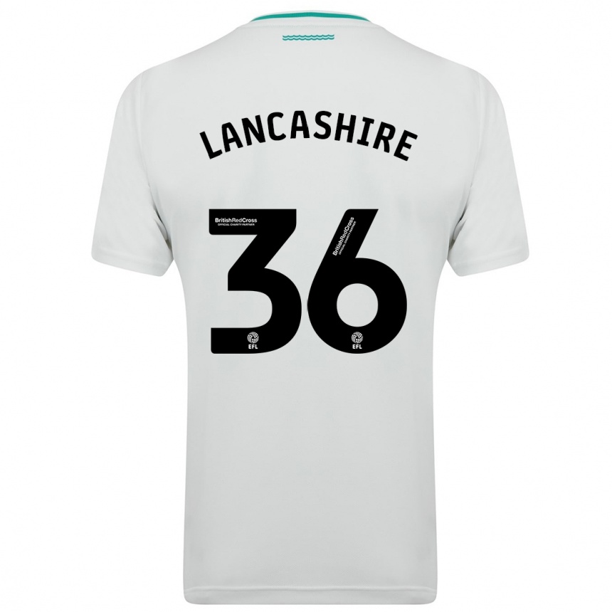 Men Football Olly Lancashire #36 White Away Jersey 2023/24 T-Shirt