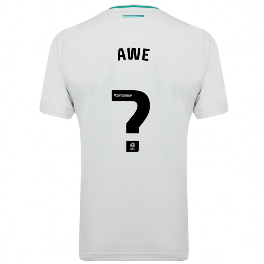 Men Football Zach Awe #0 White Away Jersey 2023/24 T-Shirt