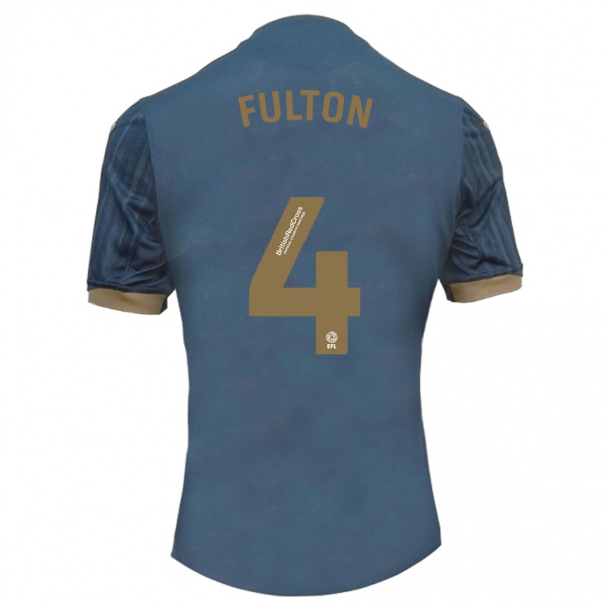 Men Football Jay Fulton #4 Dark Teal Away Jersey 2023/24 T-Shirt