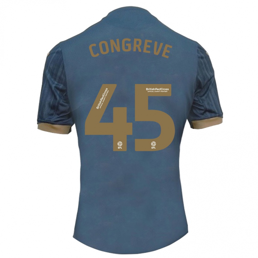 Men Football Cameron Congreve #45 Dark Teal Away Jersey 2023/24 T-Shirt