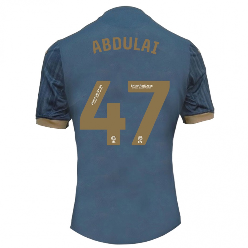 Men Football Azeem Abdulai #47 Dark Teal Away Jersey 2023/24 T-Shirt