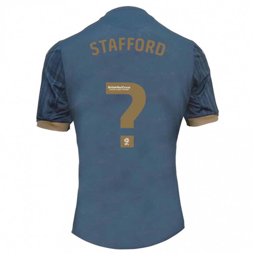 Men Football Jack Stafford #0 Dark Teal Away Jersey 2023/24 T-Shirt