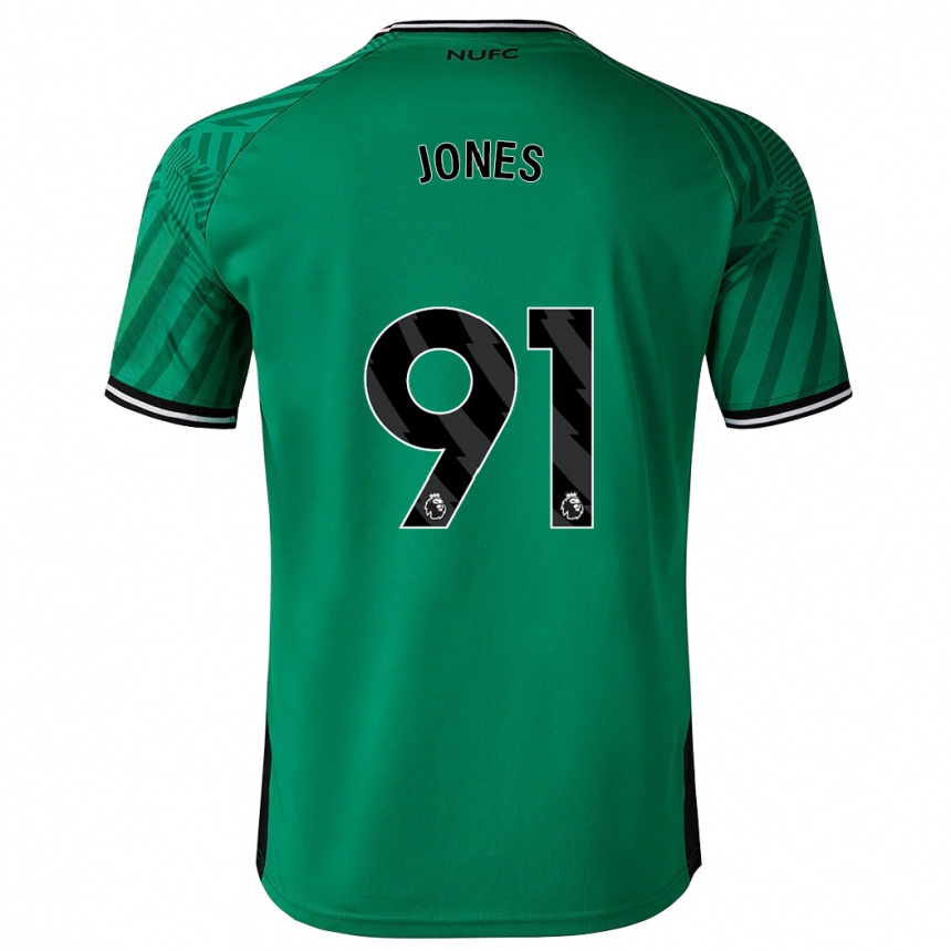 Men Football Tyler Jones #91 Green Away Jersey 2023/24 T-Shirt