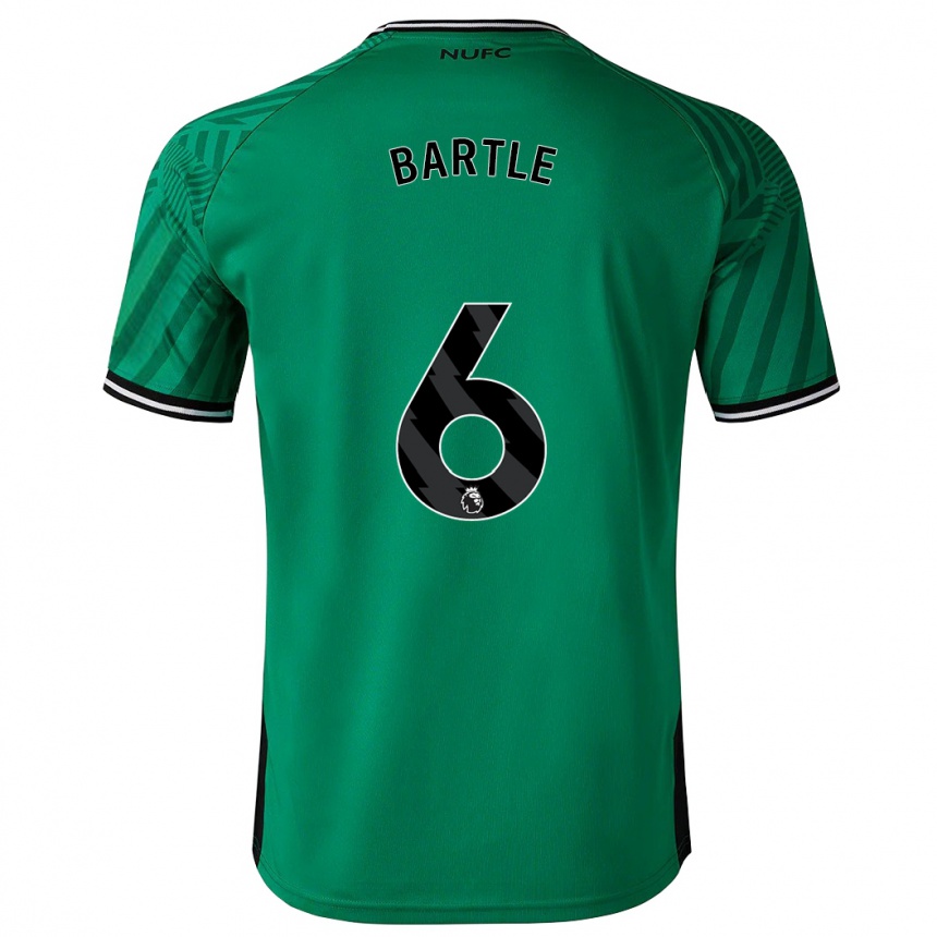 Men Football Jodie Bartle #6 Green Away Jersey 2023/24 T-Shirt