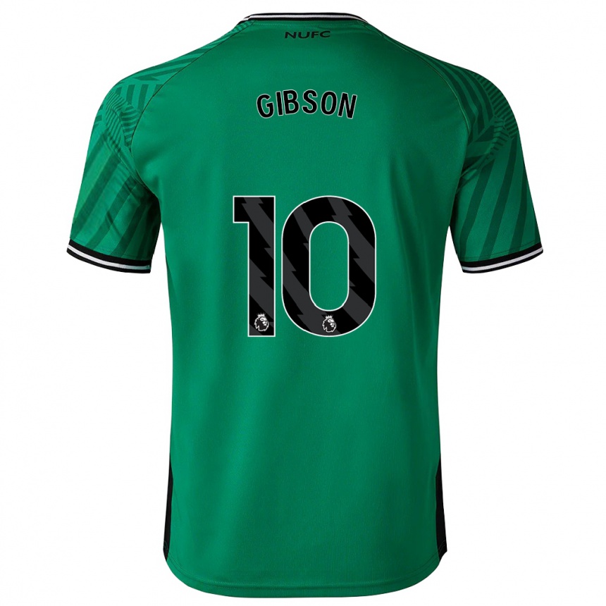 Men Football Georgia Gibson #10 Green Away Jersey 2023/24 T-Shirt